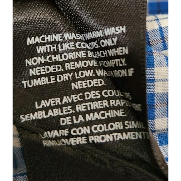 Lauren Ralph Lauren Shirt Black Label Mens 18/34-35 Button Up Slim Fit Non Iron - Picture 9 of 10